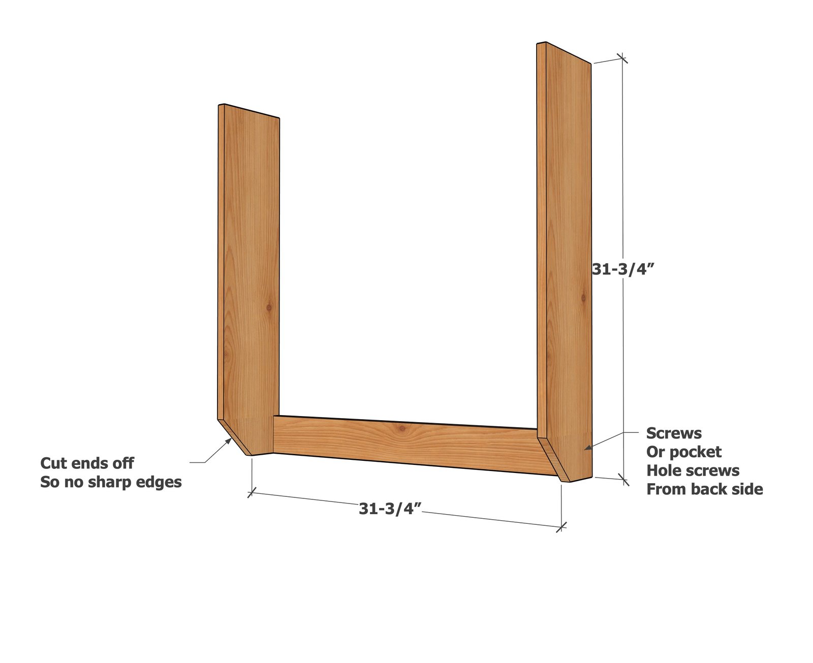 Minimal Waste 1x8 Shop Hutch — step 1