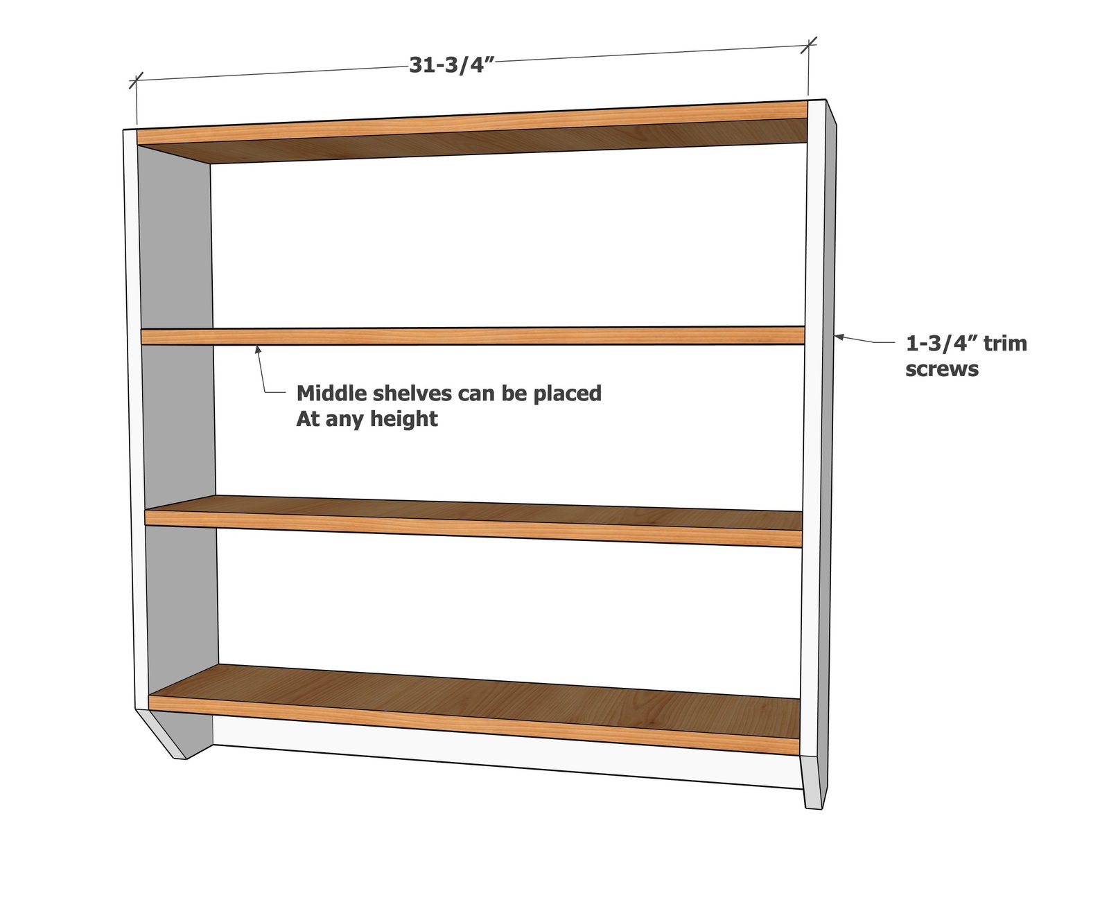 Minimal Waste 1x8 Shop Hutch — step 2