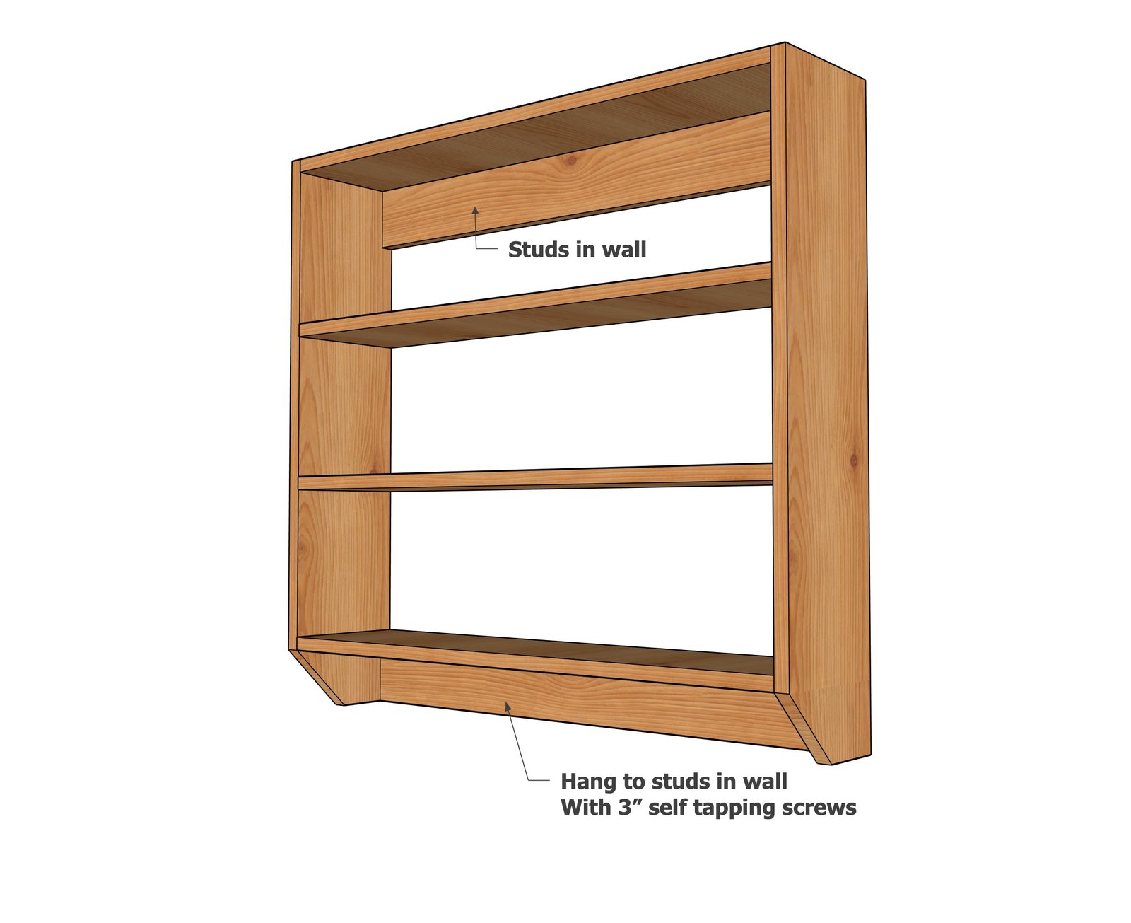 Minimal Waste 1x8 Shop Hutch — step 4