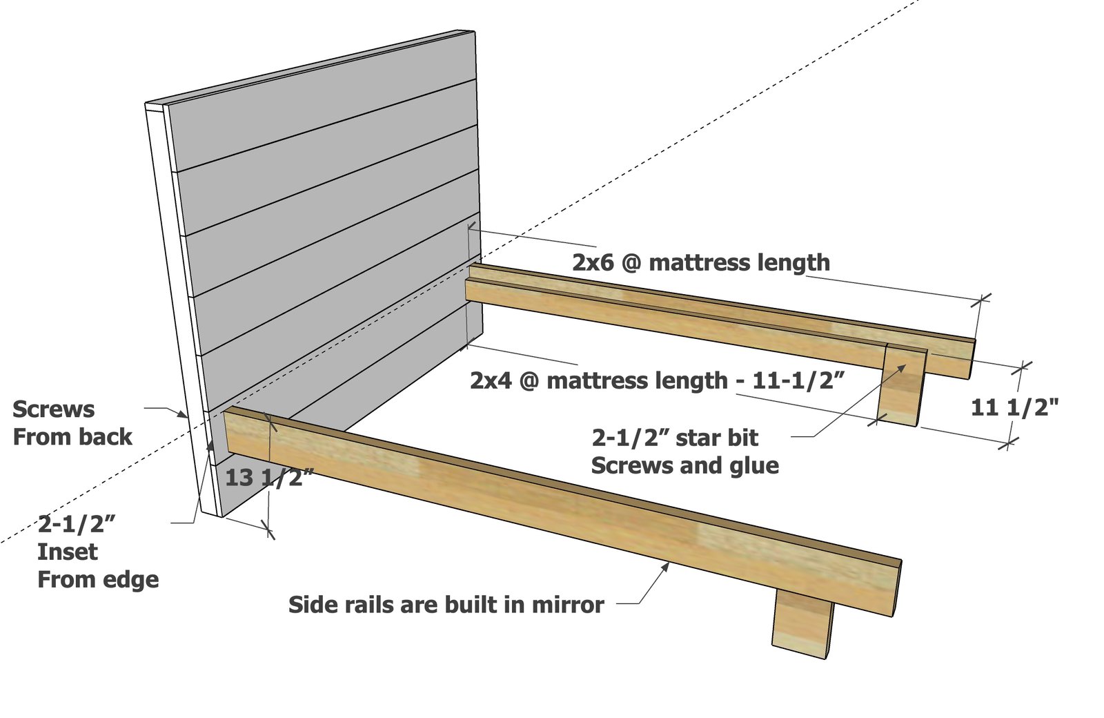Minimalist Modern Bed — step 3