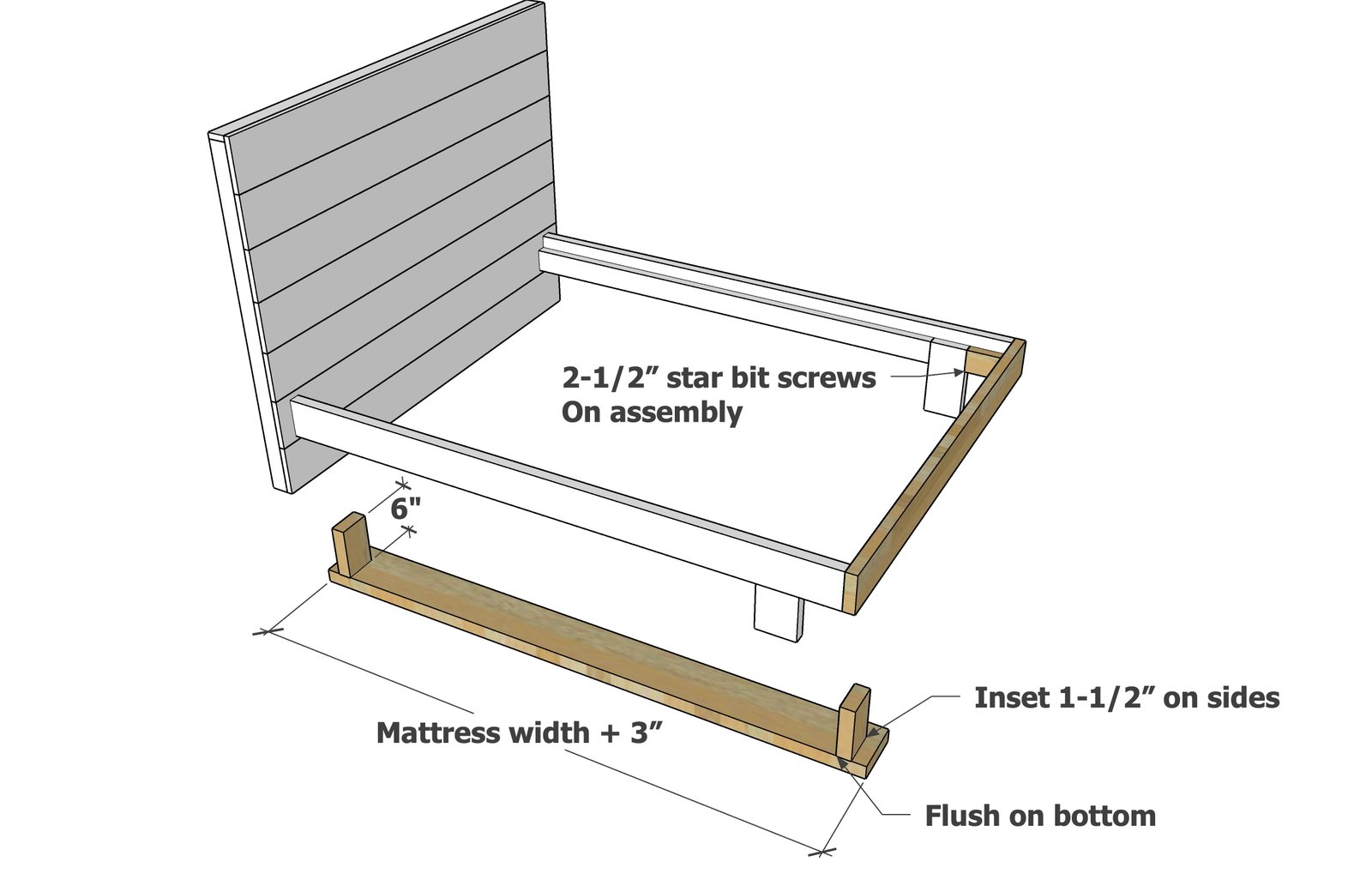 Minimalist Modern Bed — step 4