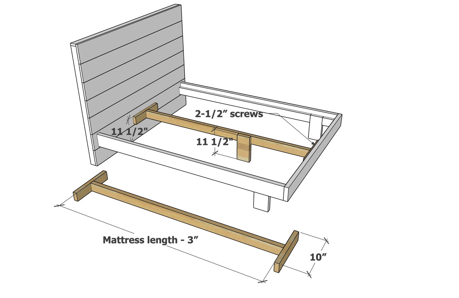 Minimalist Modern Bed — step 5