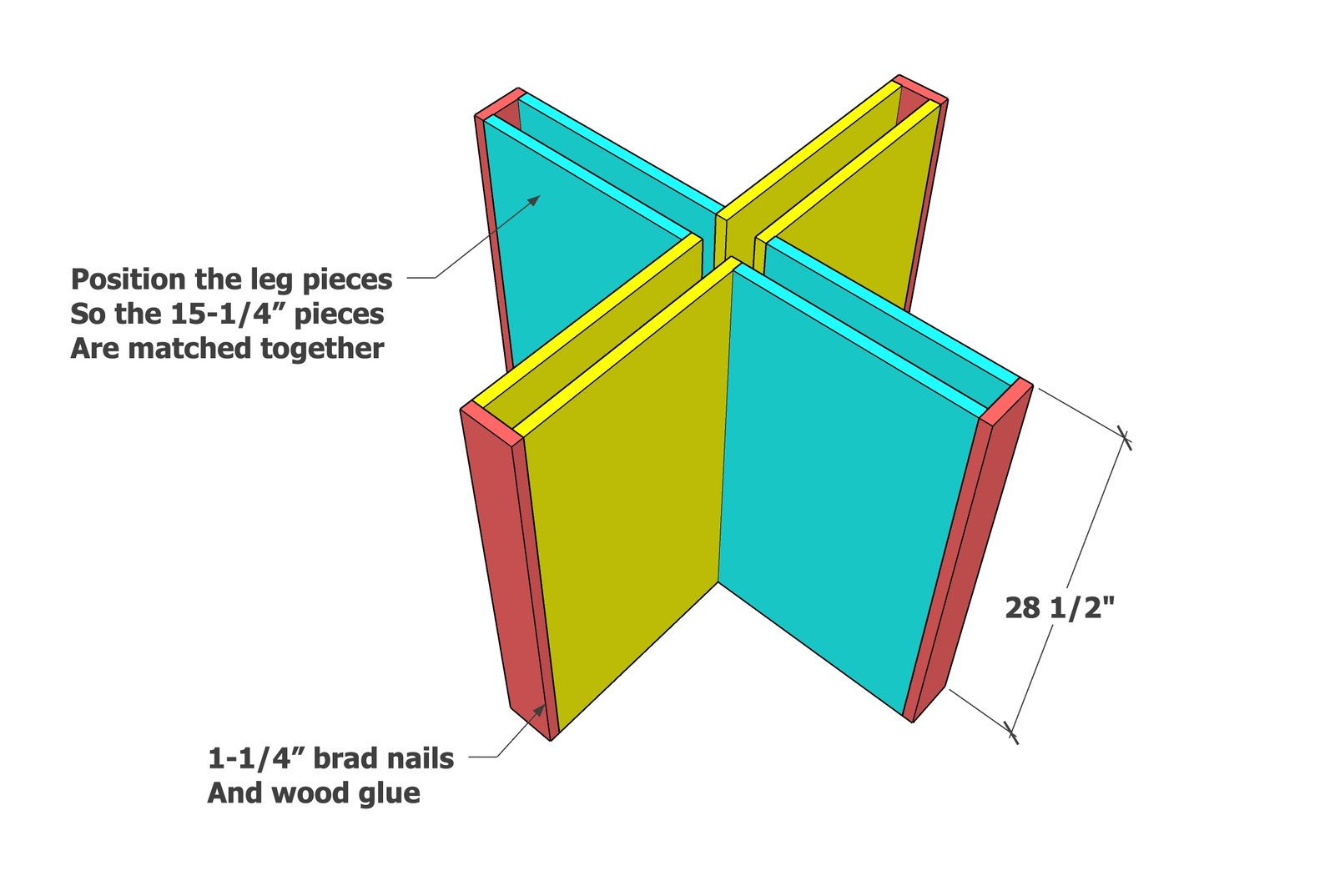 Minimalist Modern Dining Table Pedestal for Round or Square Tabletop — step 3