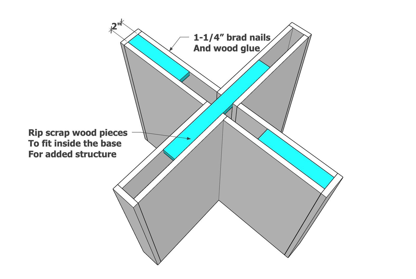 Minimalist Modern Dining Table Pedestal for Round or Square Tabletop — step 4