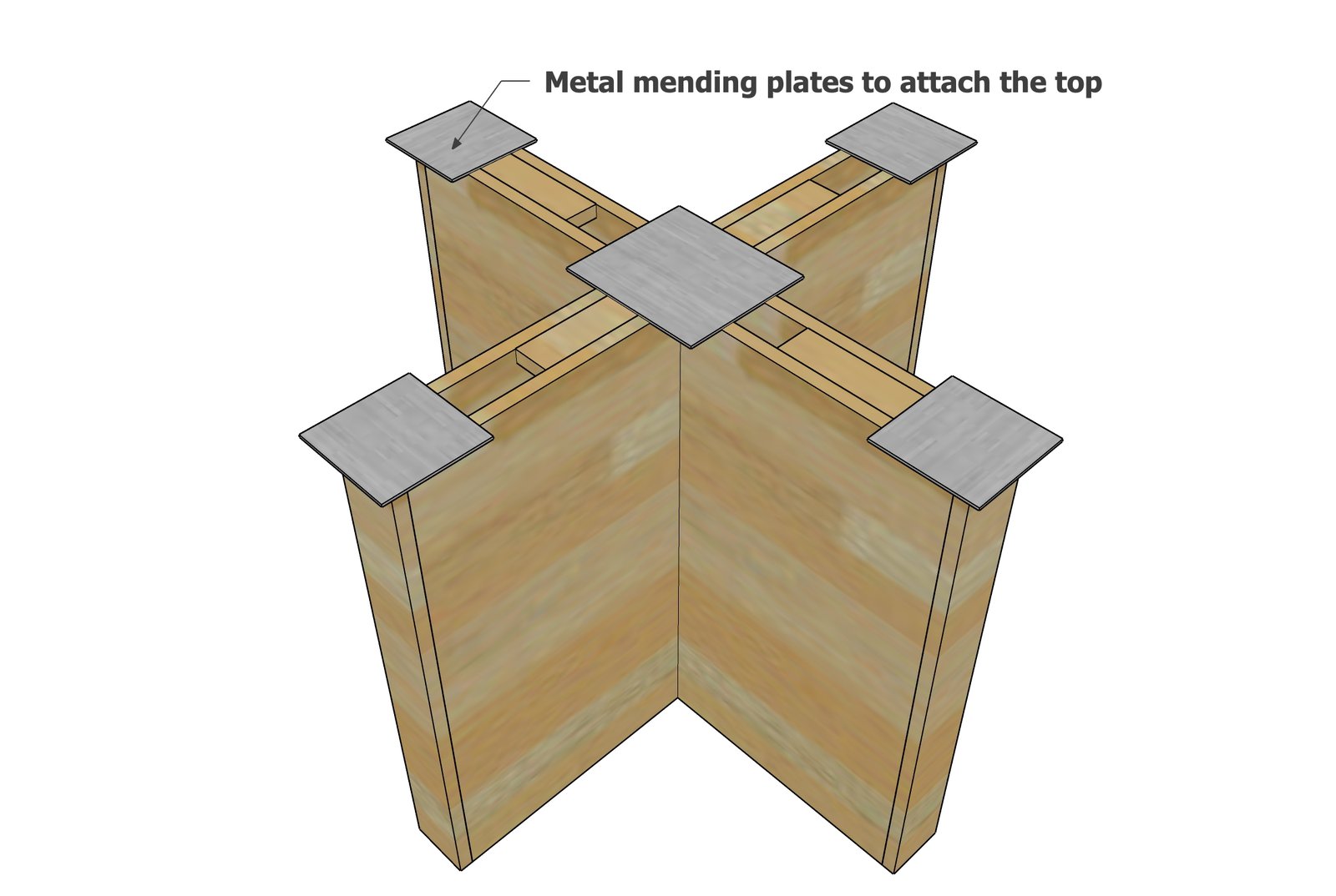 Minimalist Modern Dining Table Pedestal for Round or Square Tabletop — step 5