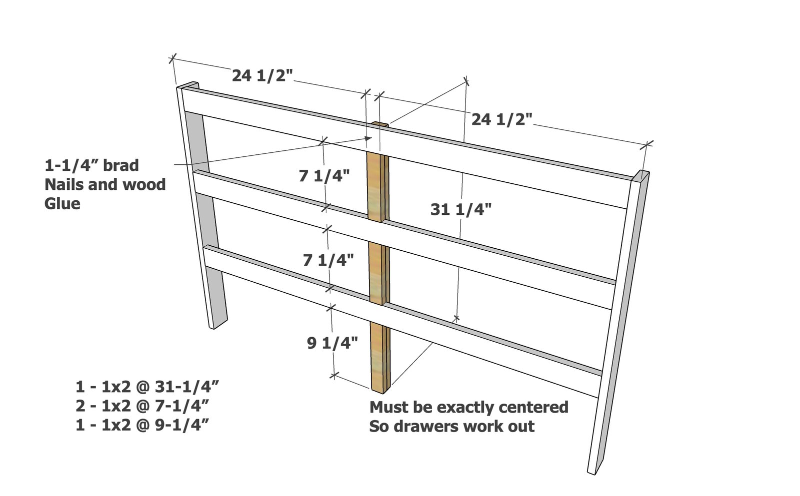 Minimalist Modern Dresser — step 2