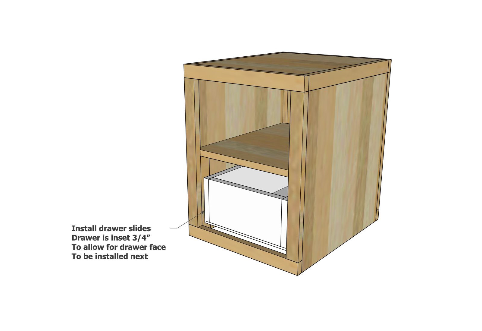 Minimalist Modern Nightstand (Narrow) — step 9