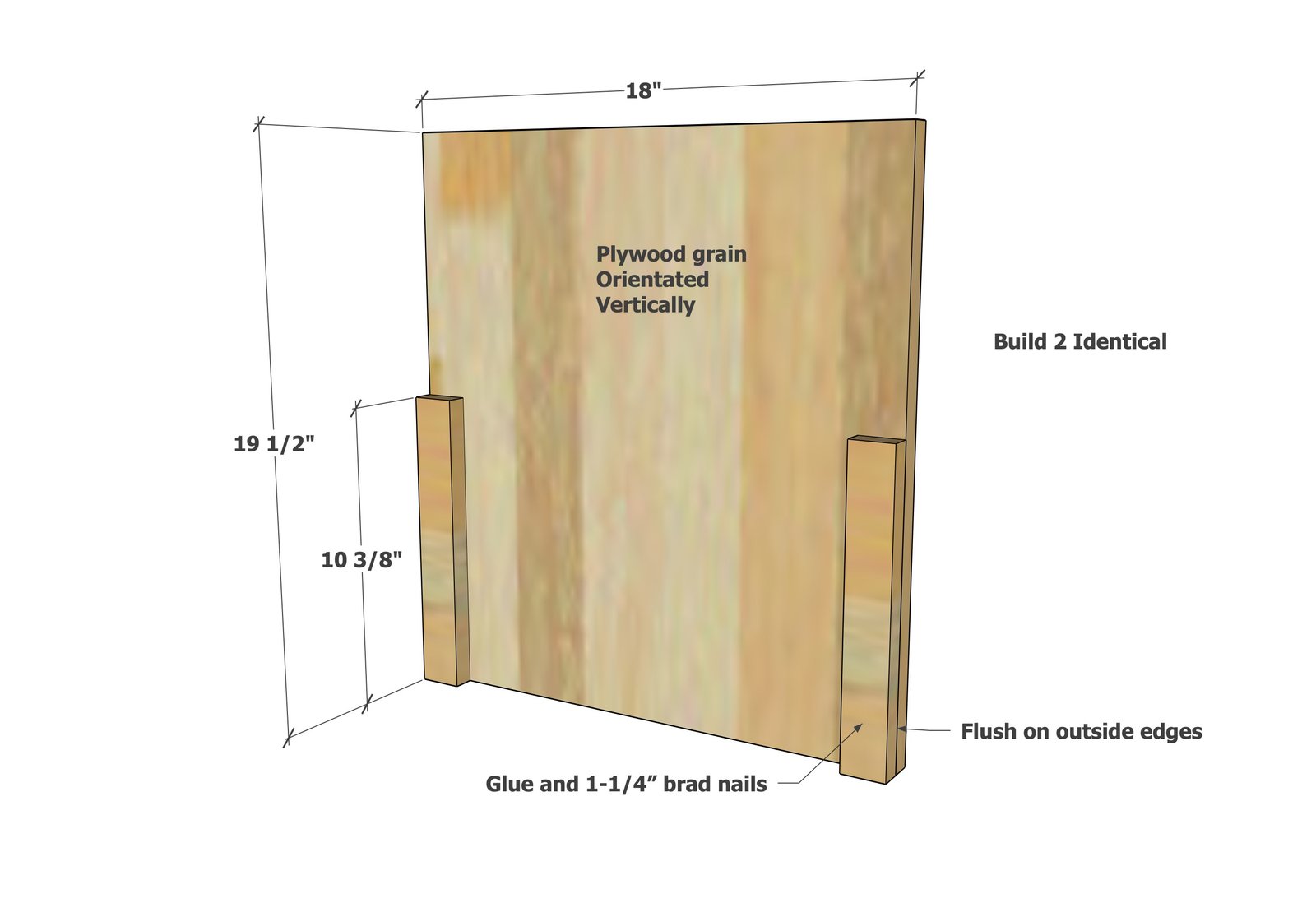 Minimalist Modern Nightstand (Narrow) — step 1