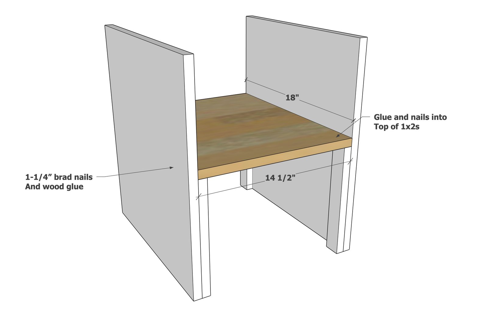 Minimalist Modern Nightstand (Narrow) — step 2