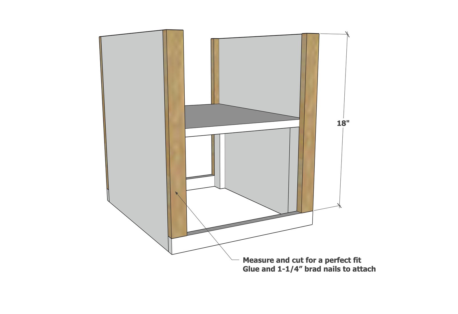 Minimalist Modern Nightstand (Narrow) — step 4