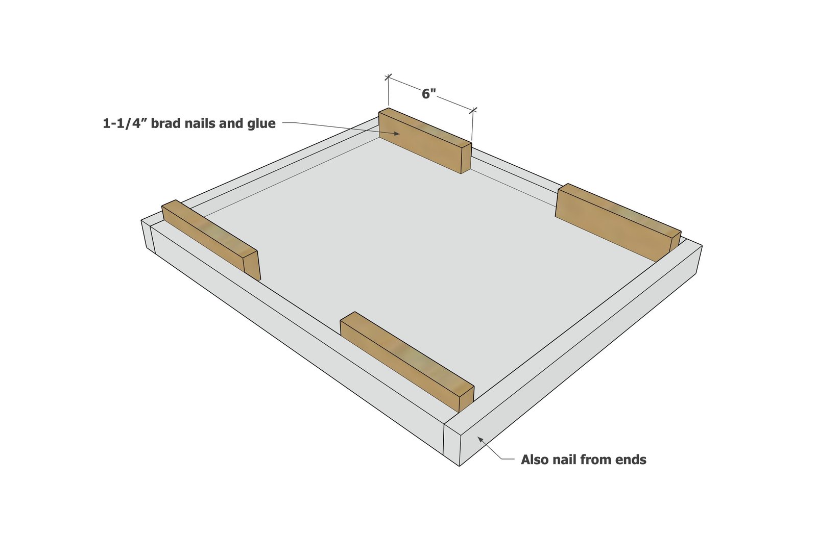 Minimalist Modern Nightstand (Narrow) — step 6