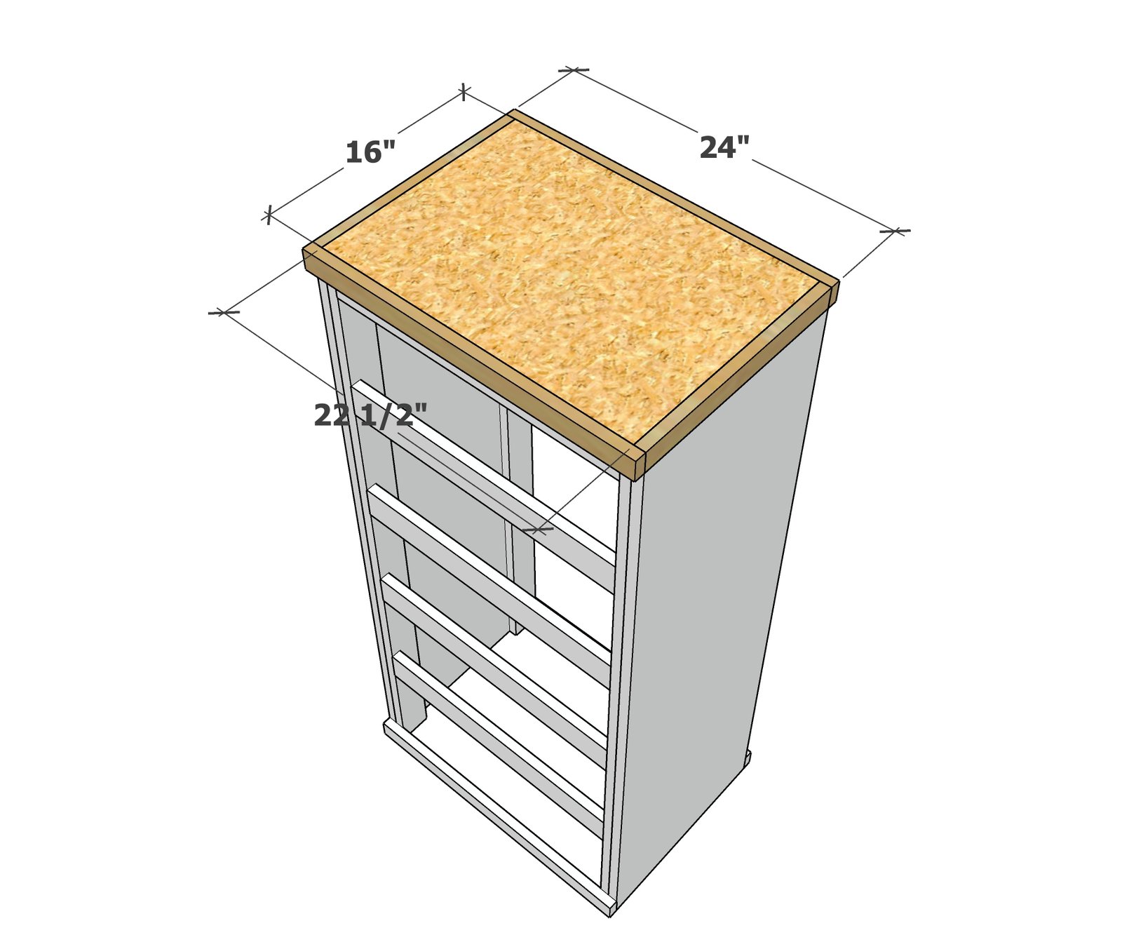 Minimalist Modern Tall Dresser — step 4