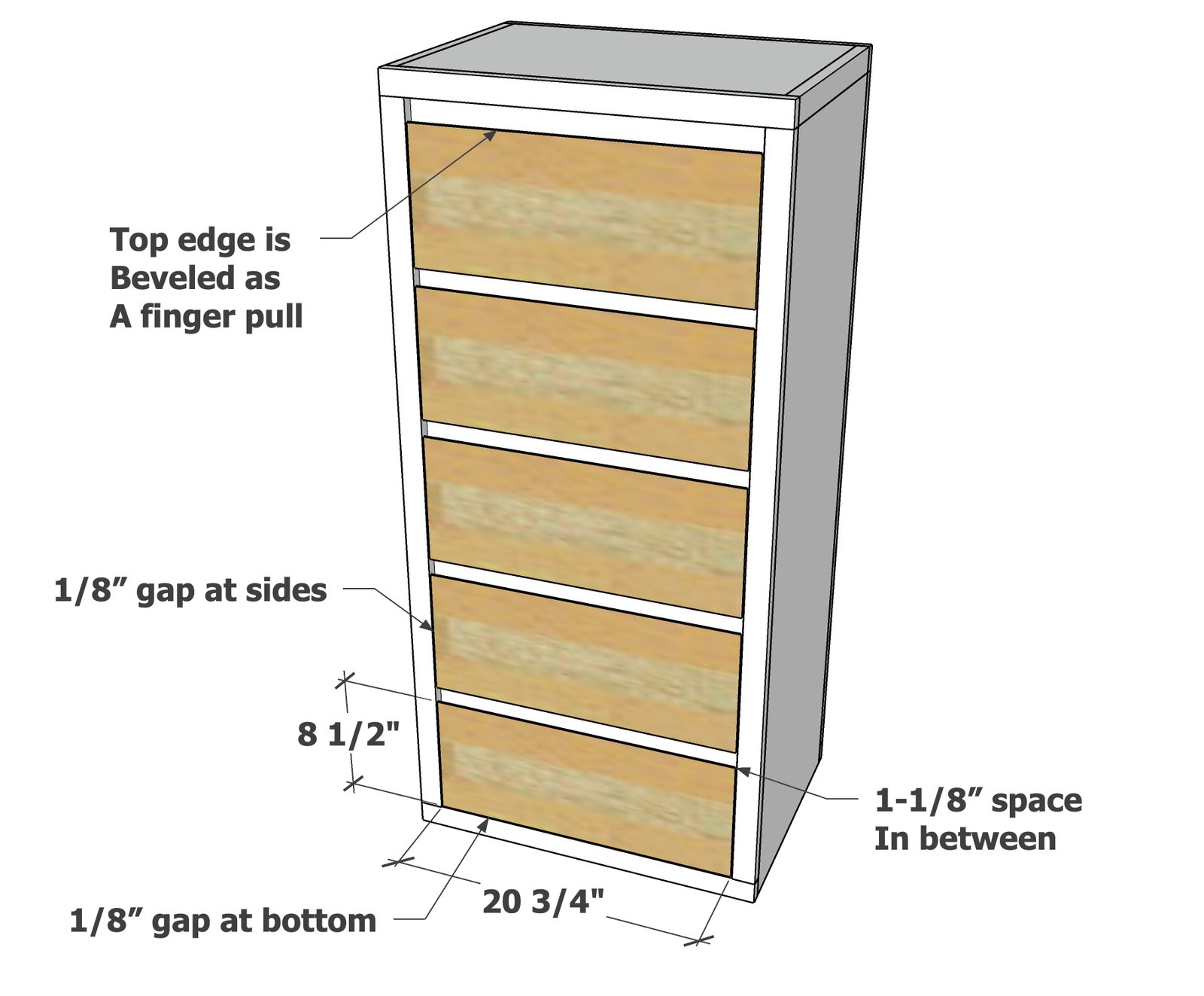 Minimalist Modern Tall Dresser — step 7