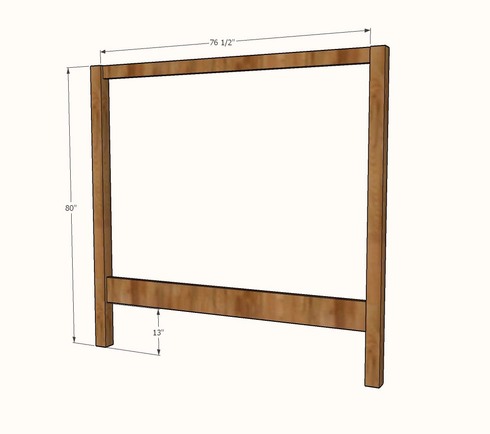 Minimalist Rustic Modern King Canopy Bed — step 2