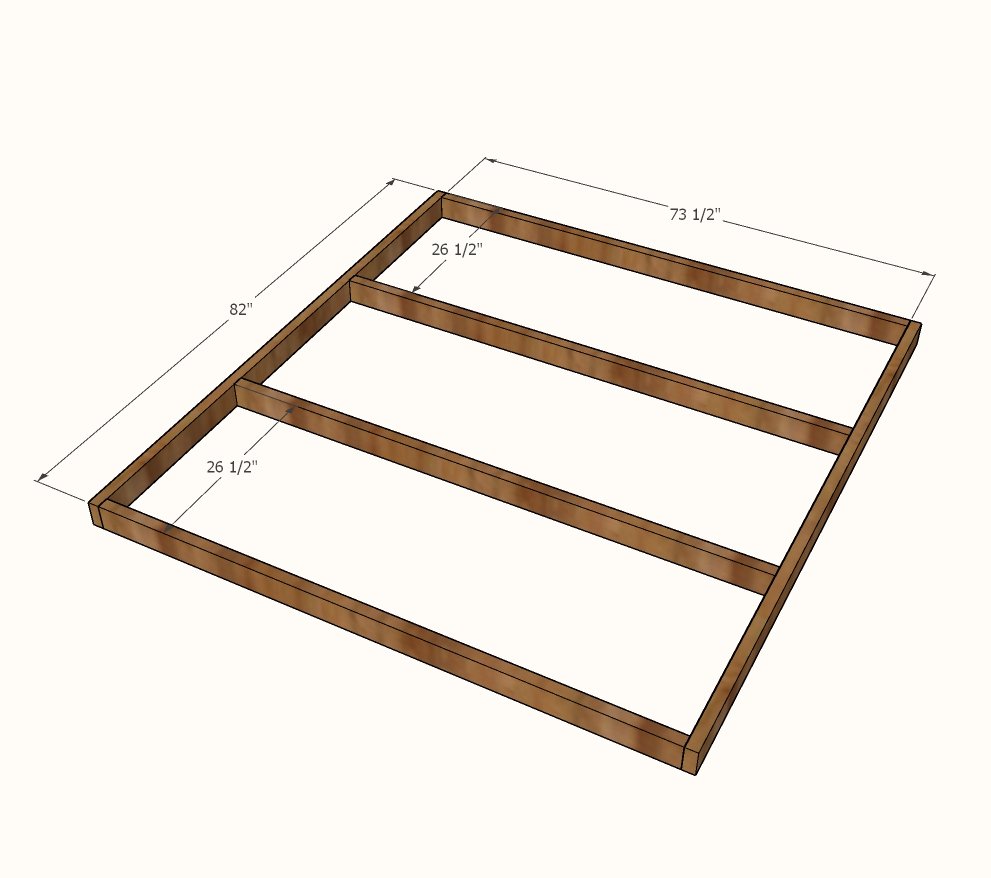 Minimalist Rustic Modern King Canopy Bed — step 3
