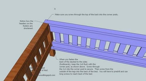 Mission Style Daybed — step 4