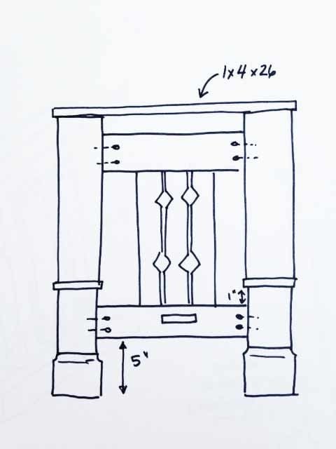Mission style dining table — step 6