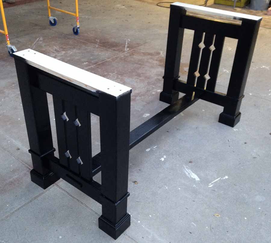 Mission style dining table — step 9