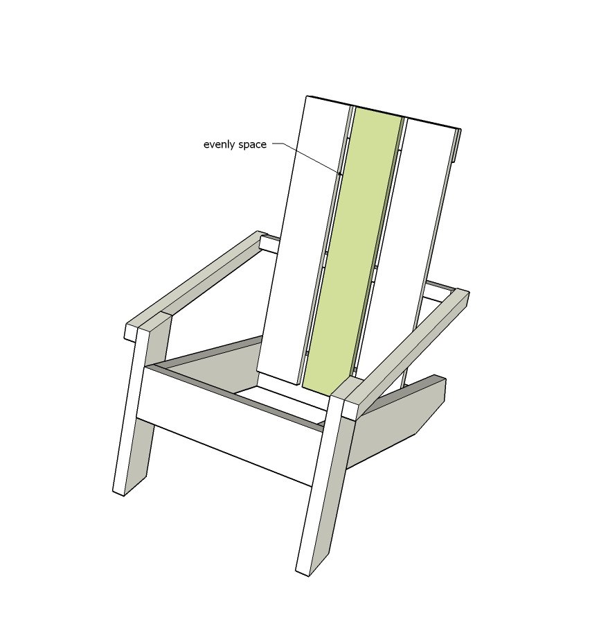 Modern Adirondack Chair — step 9