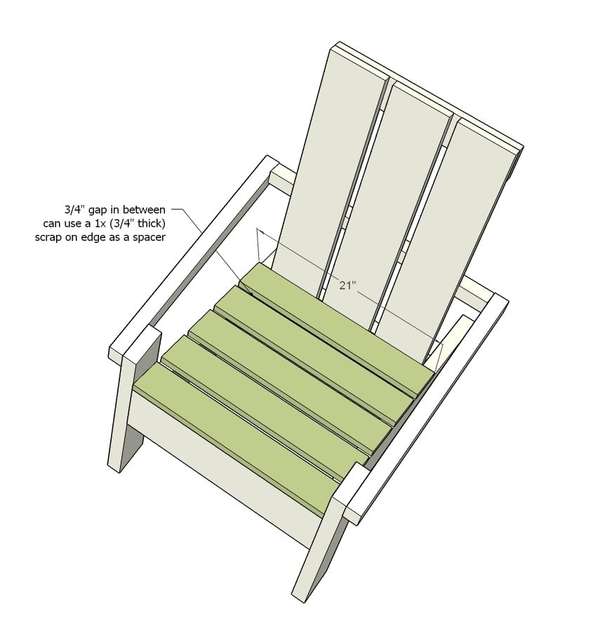 Modern Adirondack Chair — step 10