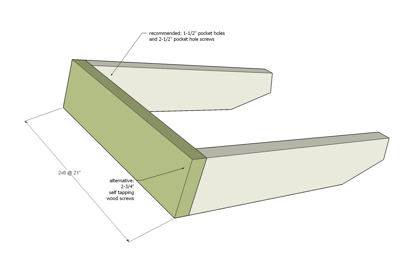 Modern Adirondack Chair — step 2