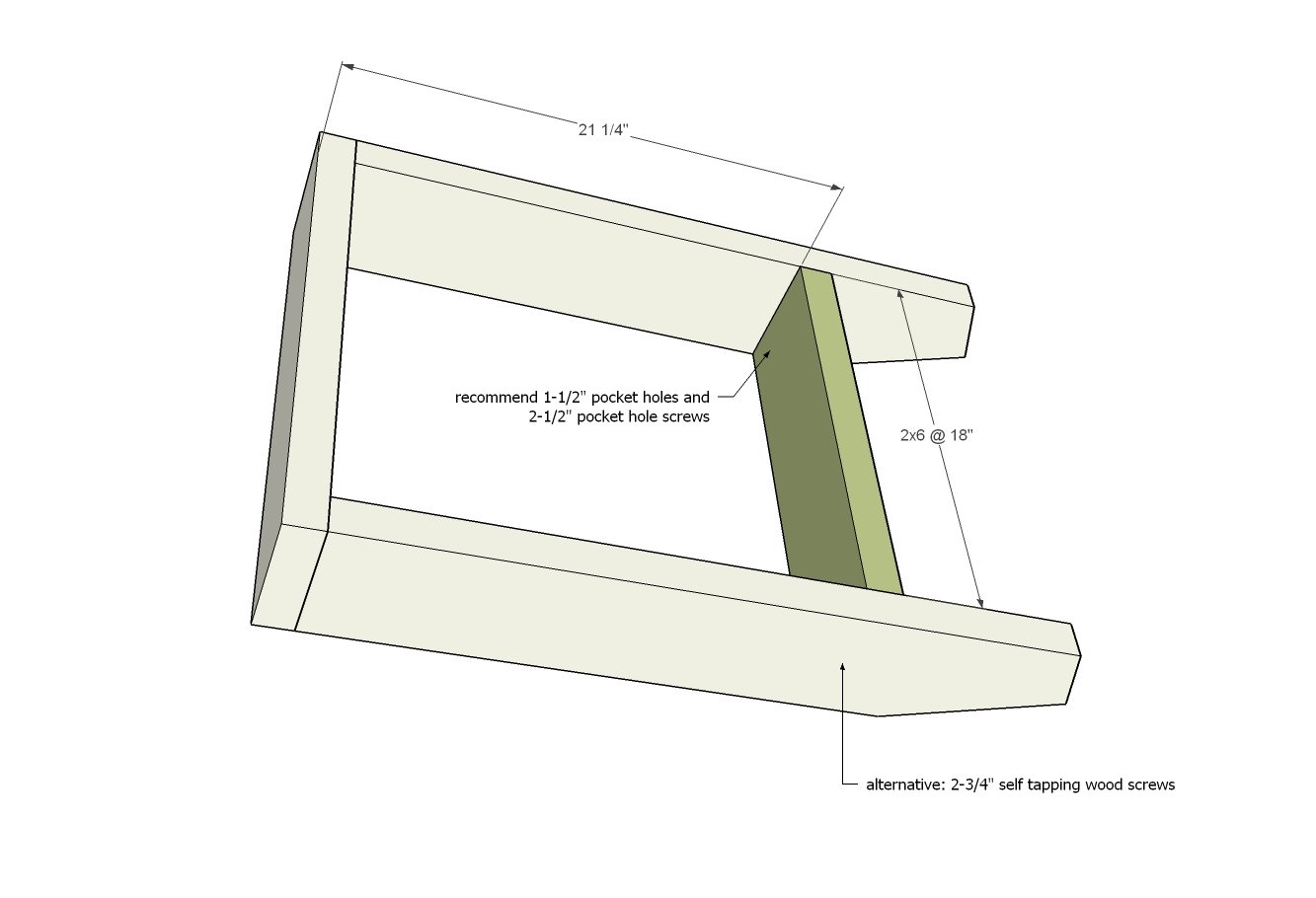 Modern Adirondack Chair — step 3