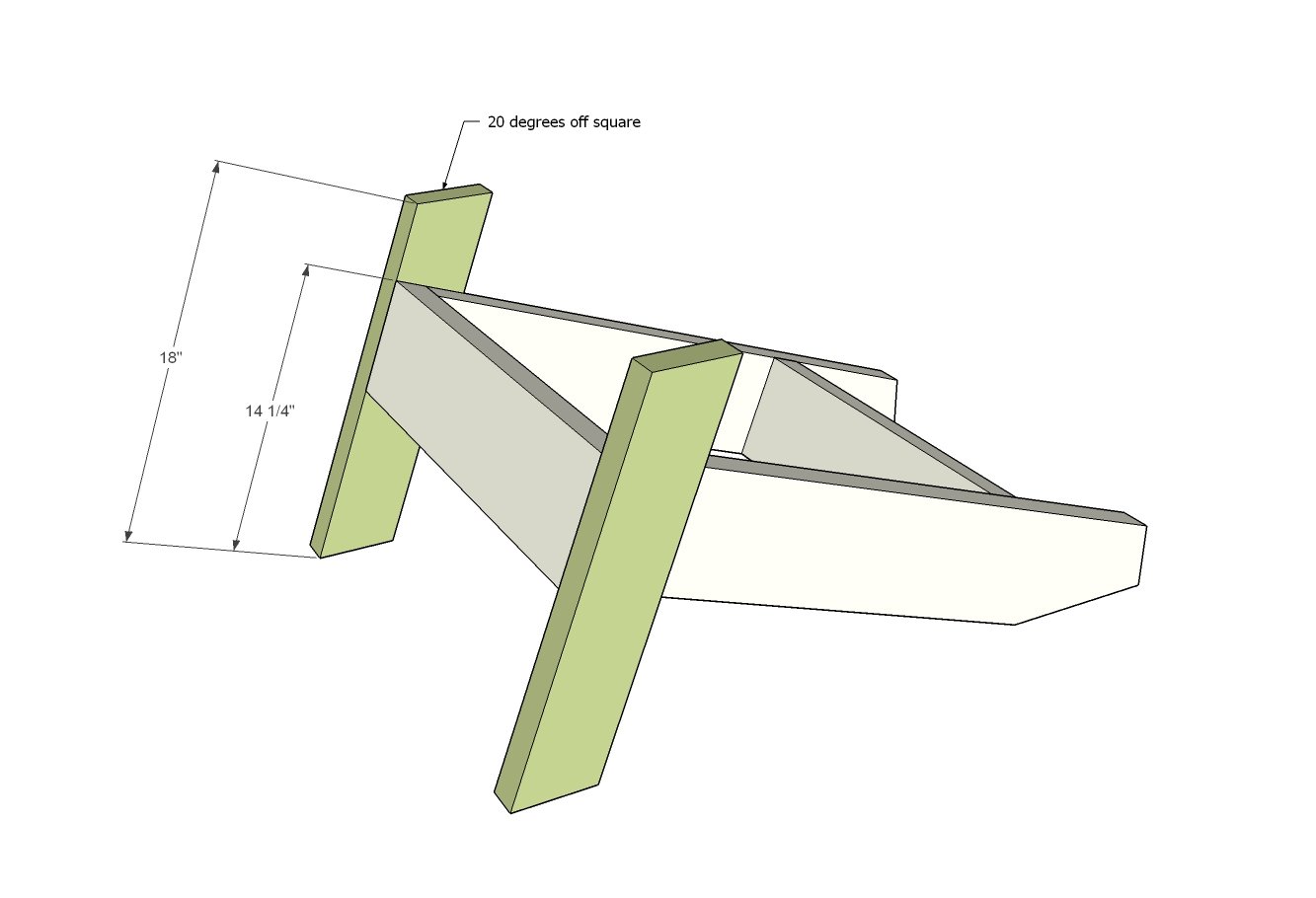 Modern Adirondack Chair — step 4