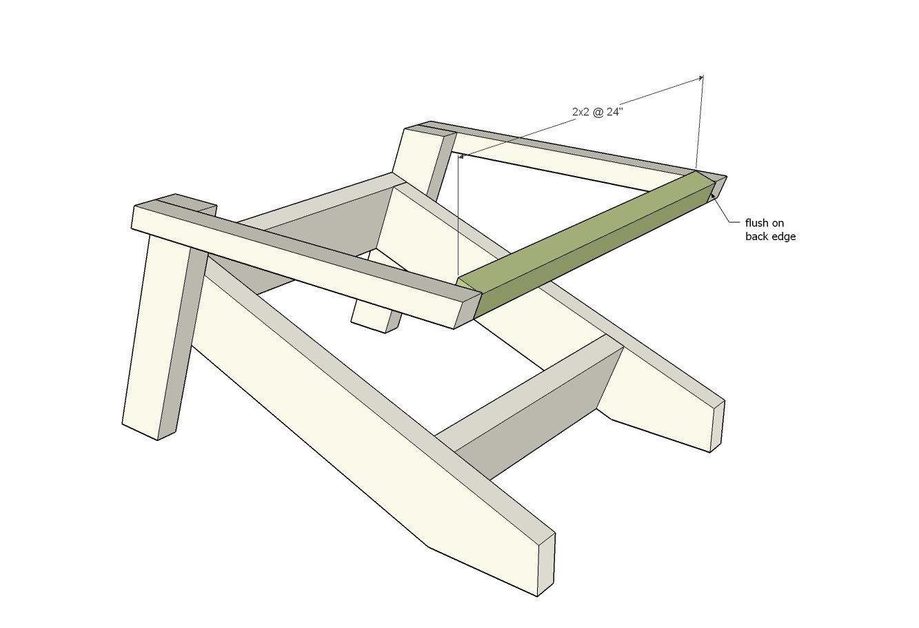 Modern Adirondack Chair — step 6