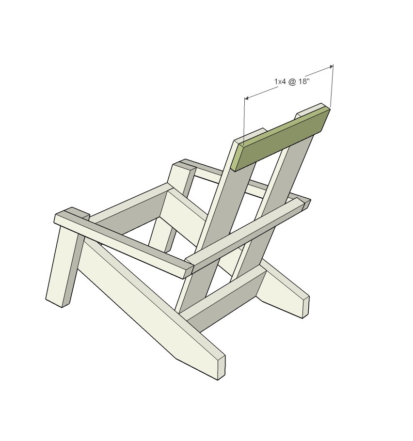 Modern Adirondack Chair — step 8