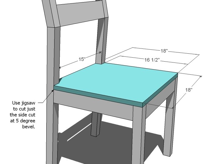 Modern Angle Chair — step 4