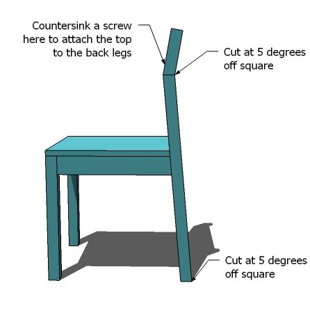 Modern Angle Chair — step 5