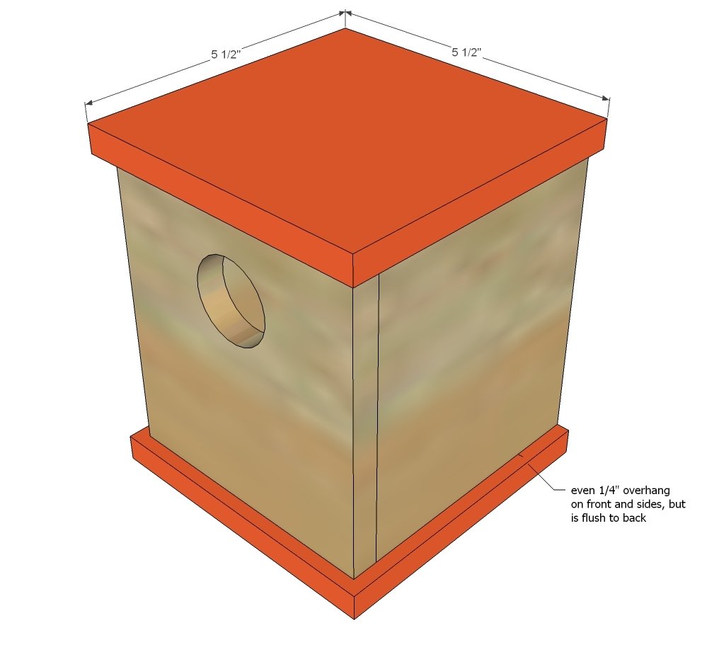 Modern Cedar Fence Picket Birdhouse Kit — step 2