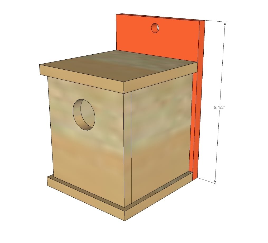 Modern Cedar Fence Picket Birdhouse Kit — step 3