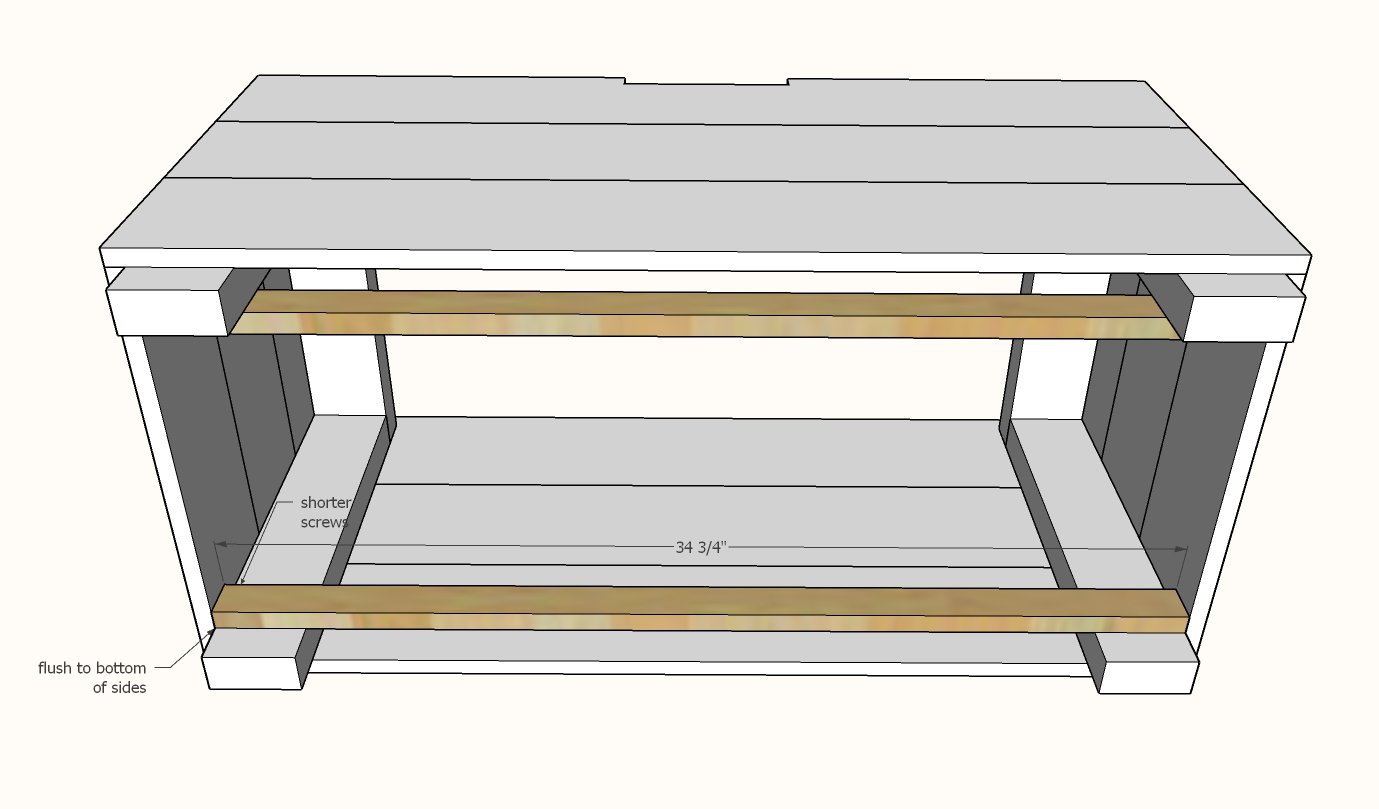 Modern Cedar Outdoor Storage Bench — step 4