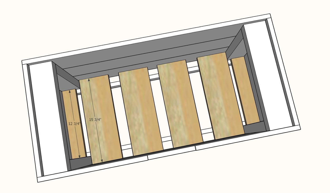 Modern Cedar Outdoor Storage Bench — step 5