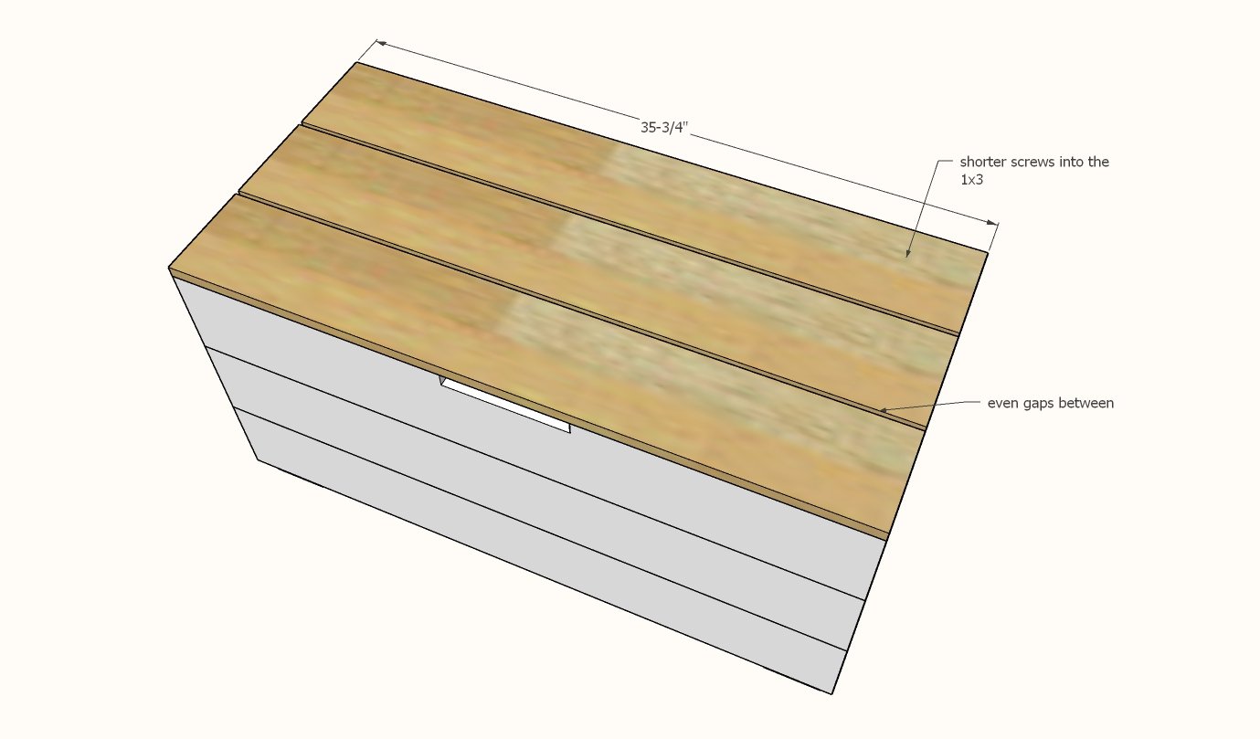 Modern Cedar Outdoor Storage Bench — step 7
