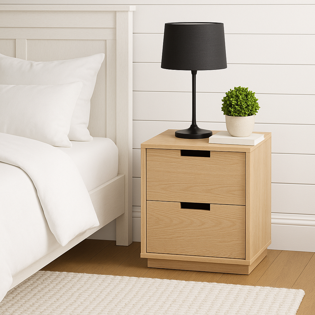 Modern Cutout Nightstand