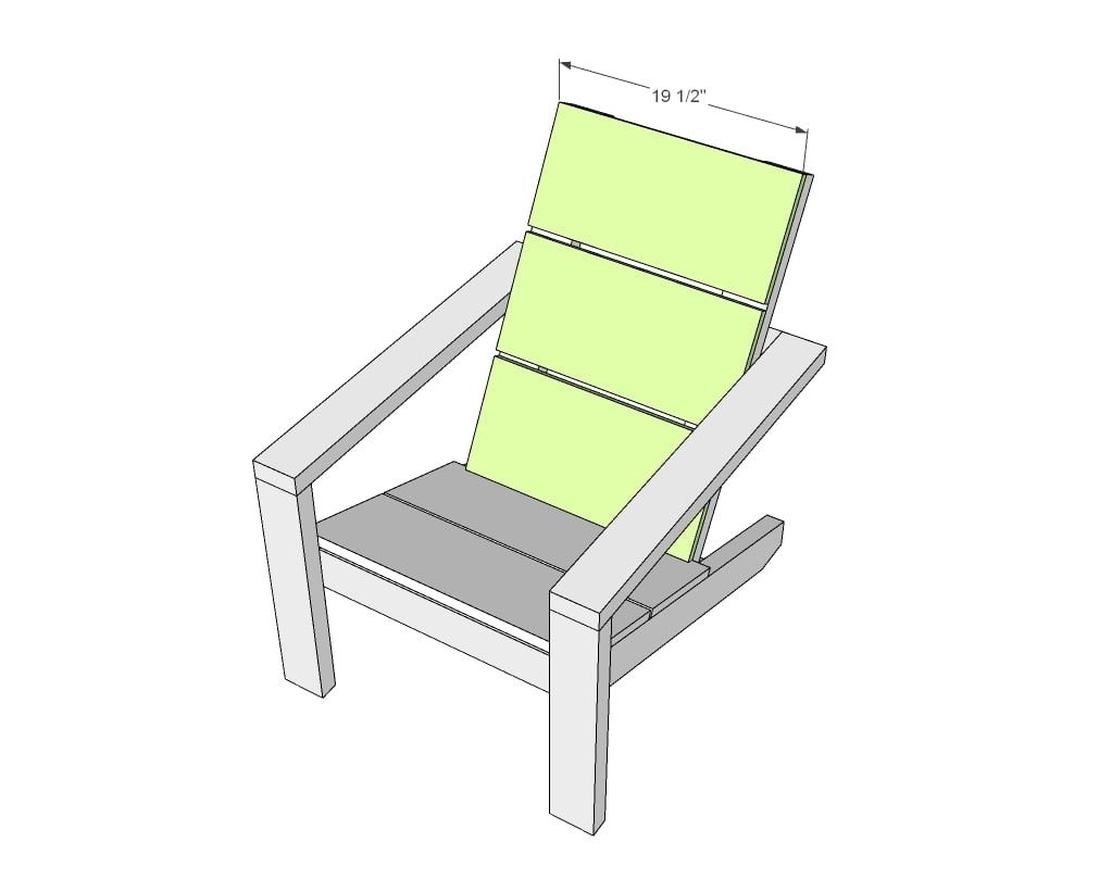 Modern Easy Build Adirondack Chair — step 6