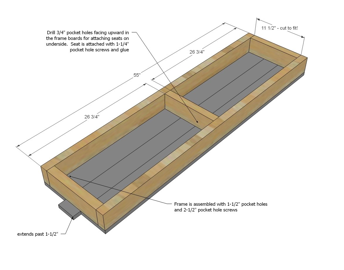 Modern Farm Bench — step 2