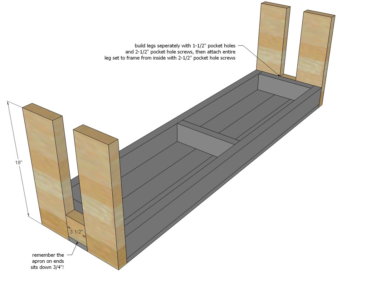 Modern Farm Bench — step 3