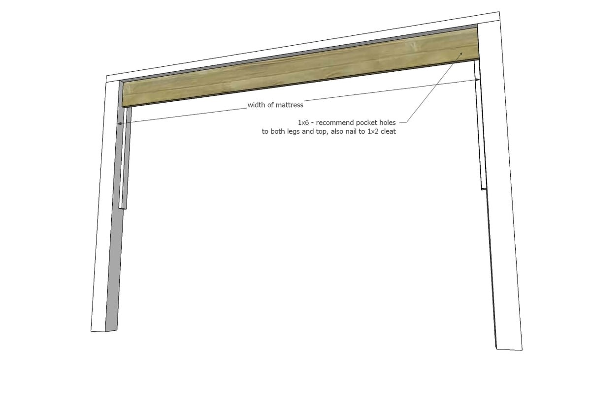 Modern Farmhouse Bed Frame — step 3