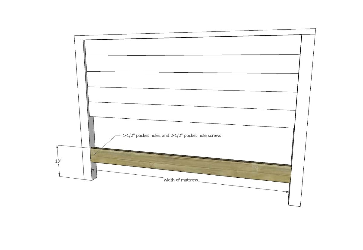 Modern Farmhouse Bed Frame — step 5