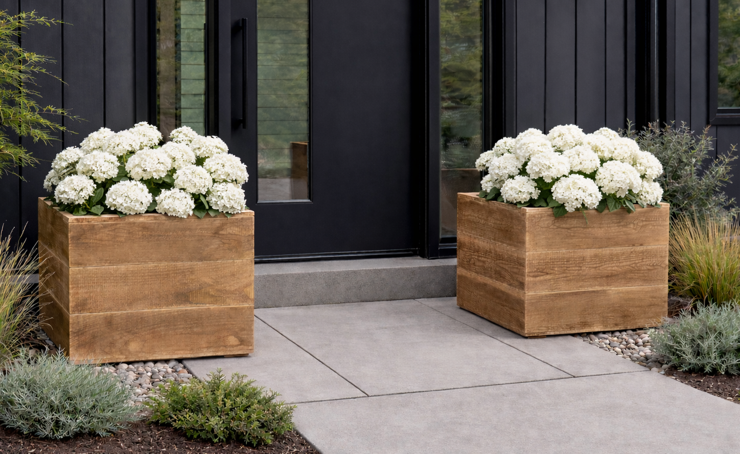 Modern Fence Picket Planter or Raised Bed