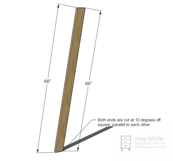 Modern A-Frame Bookshelf — step 1