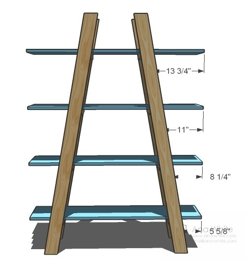 Modern A-Frame Bookshelf — step 3