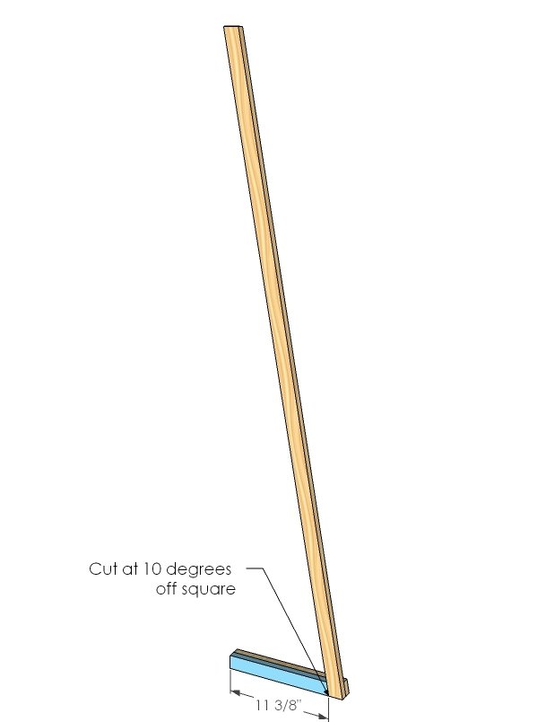 Modern Freestanding Angle Shelf — step 2