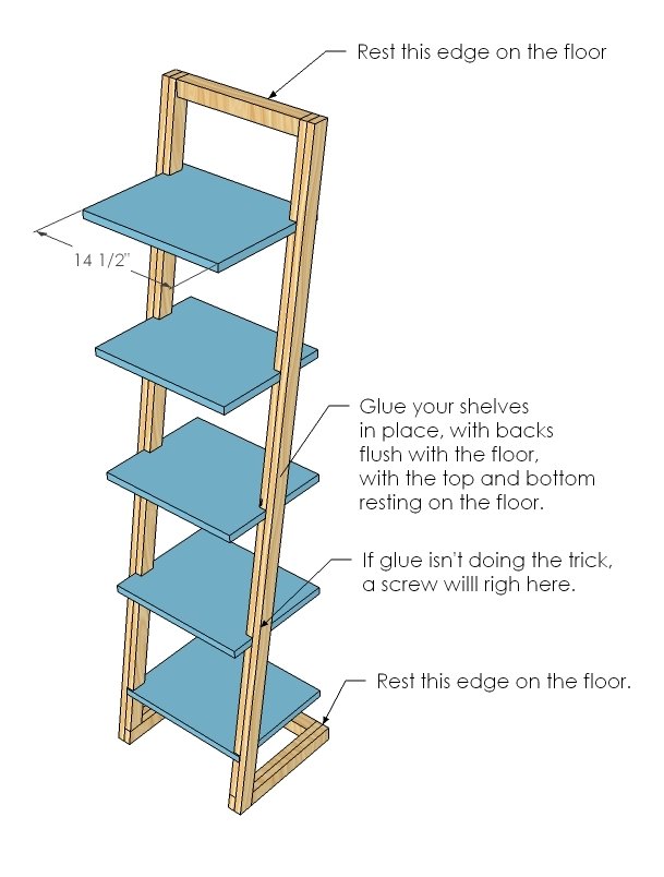 Modern Freestanding Angle Shelf — step 5