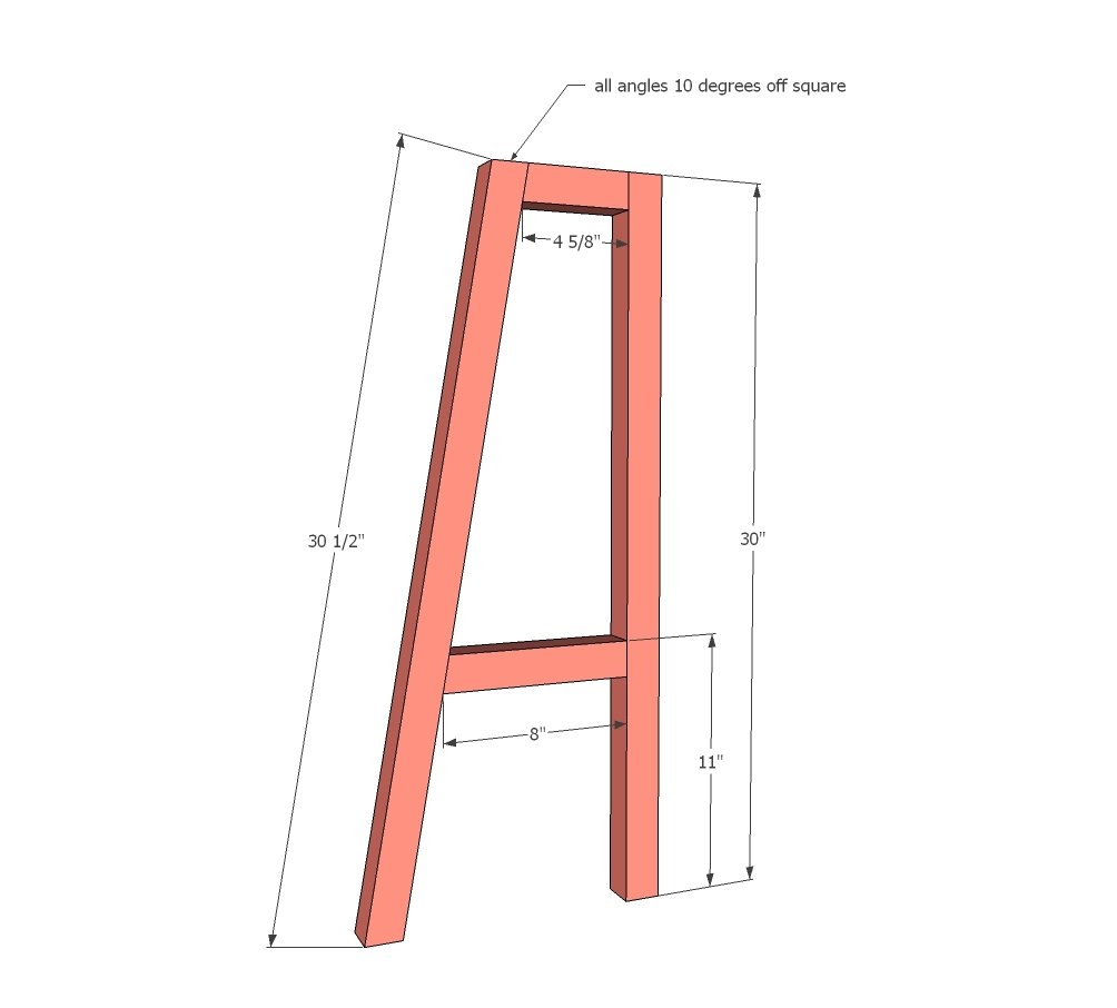 Modern Kids Bookrack — step 1