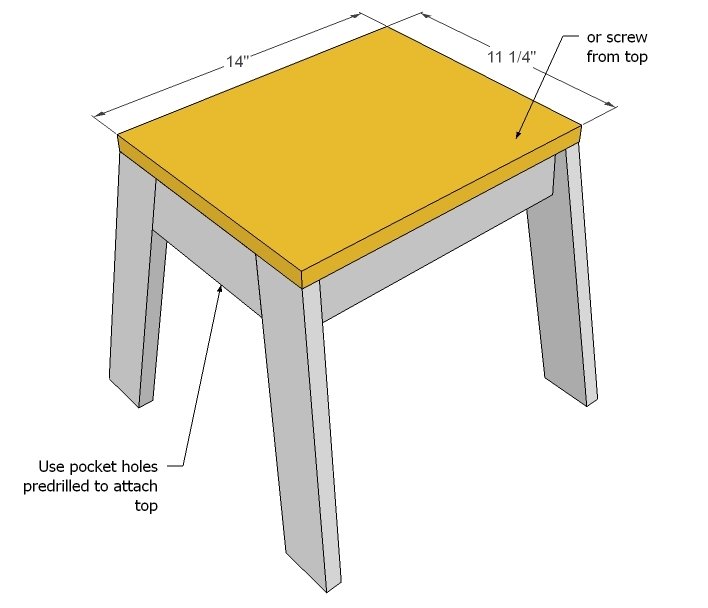 Modern Kids Chair — step 3