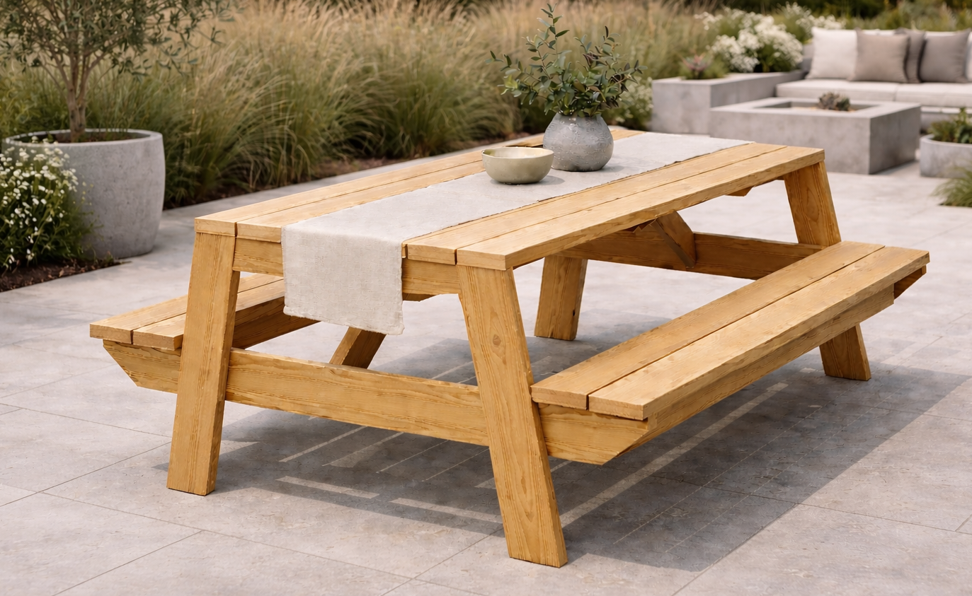 The Modern Minimal Picnic Table